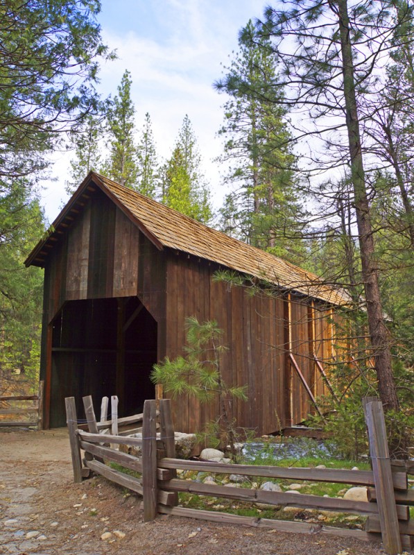 1875 Clark Station Covered Bridge, Wawona